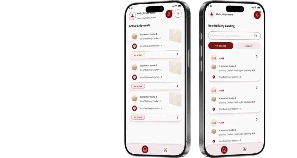 Driver & Loader Mobile Application