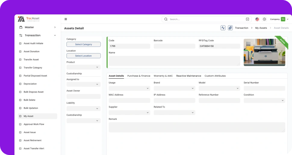 Revolutionizing Asset Management with TracAsset